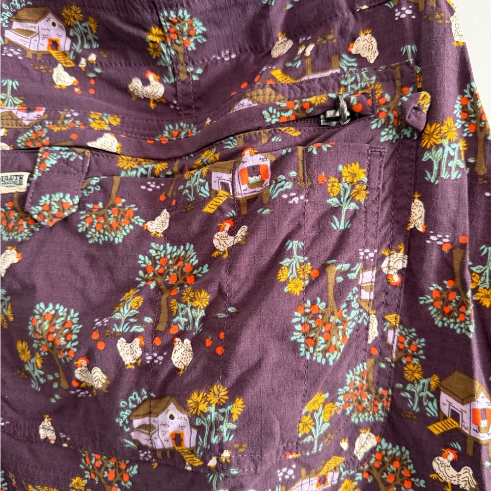 Duluth Trading Co Purple Patterned Overall  XL - Picture 4 of 10